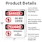 Signmission Do Not Enter Bilingual Danger Sign, Aluminum, 7in W x 10in L, 2PK OS-2PACK-DS-A-710-VS-1151 - alternate 2